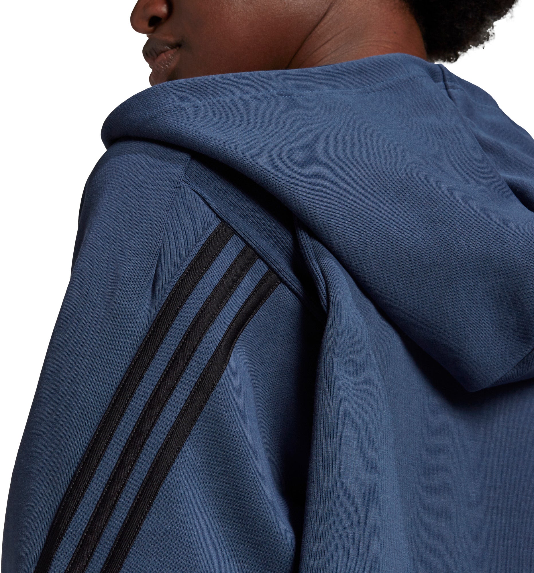 adidas Sportswear Wrapped 3-Stripes Full-Zip hættetrøje