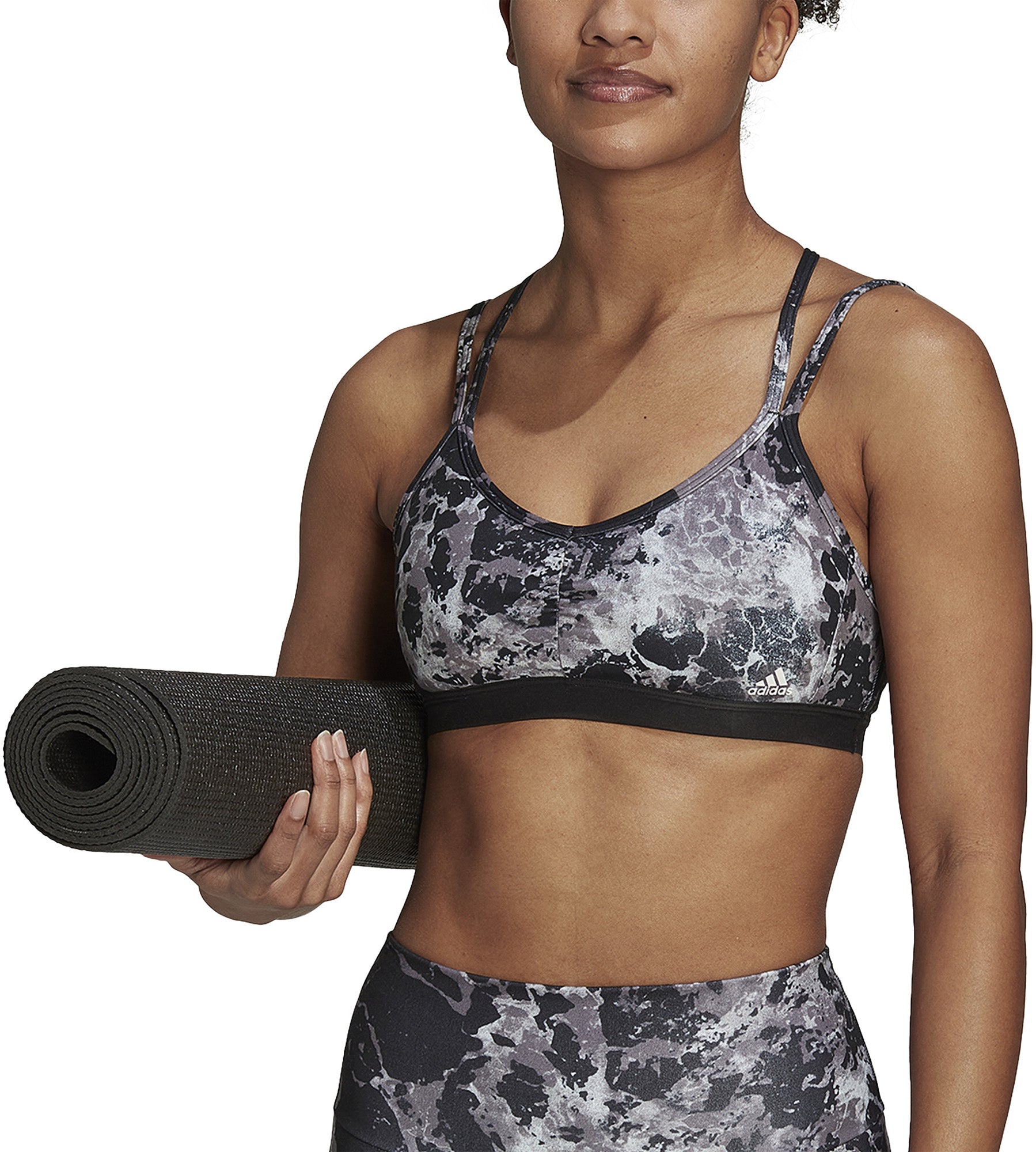 Yoga Essentials Studio Light-Support Allover Print sports bh
