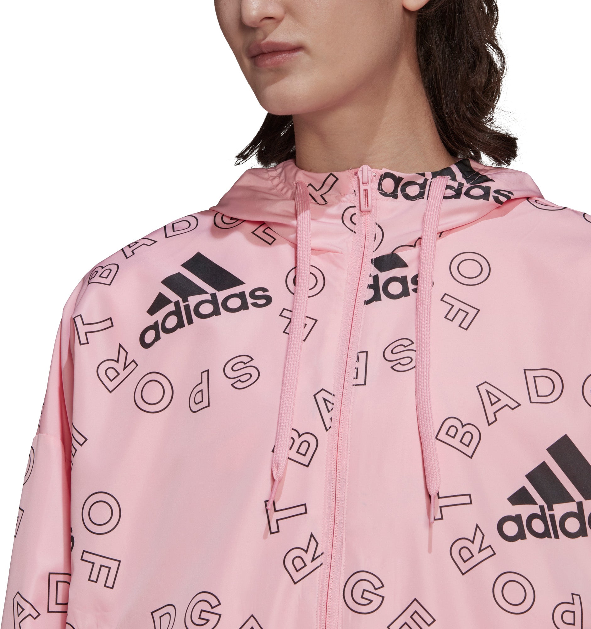 Essentials Logo Allover Print vindjakke