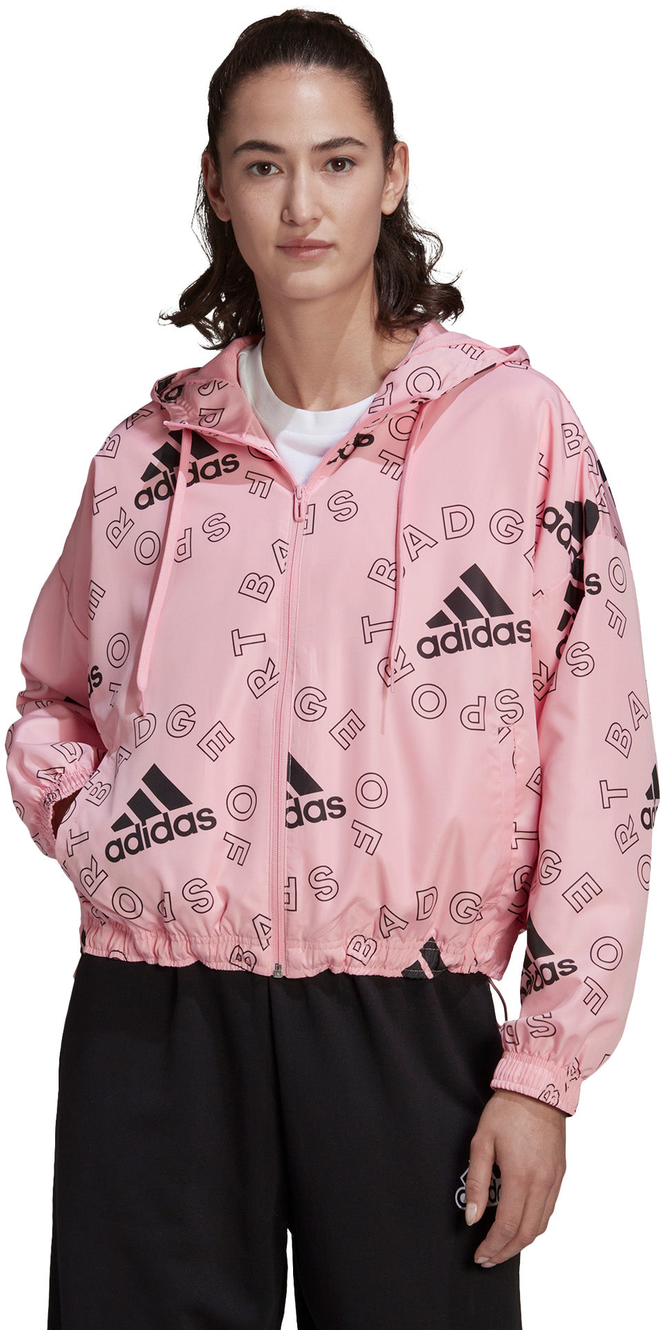 Essentials Logo Allover Print vindjakke