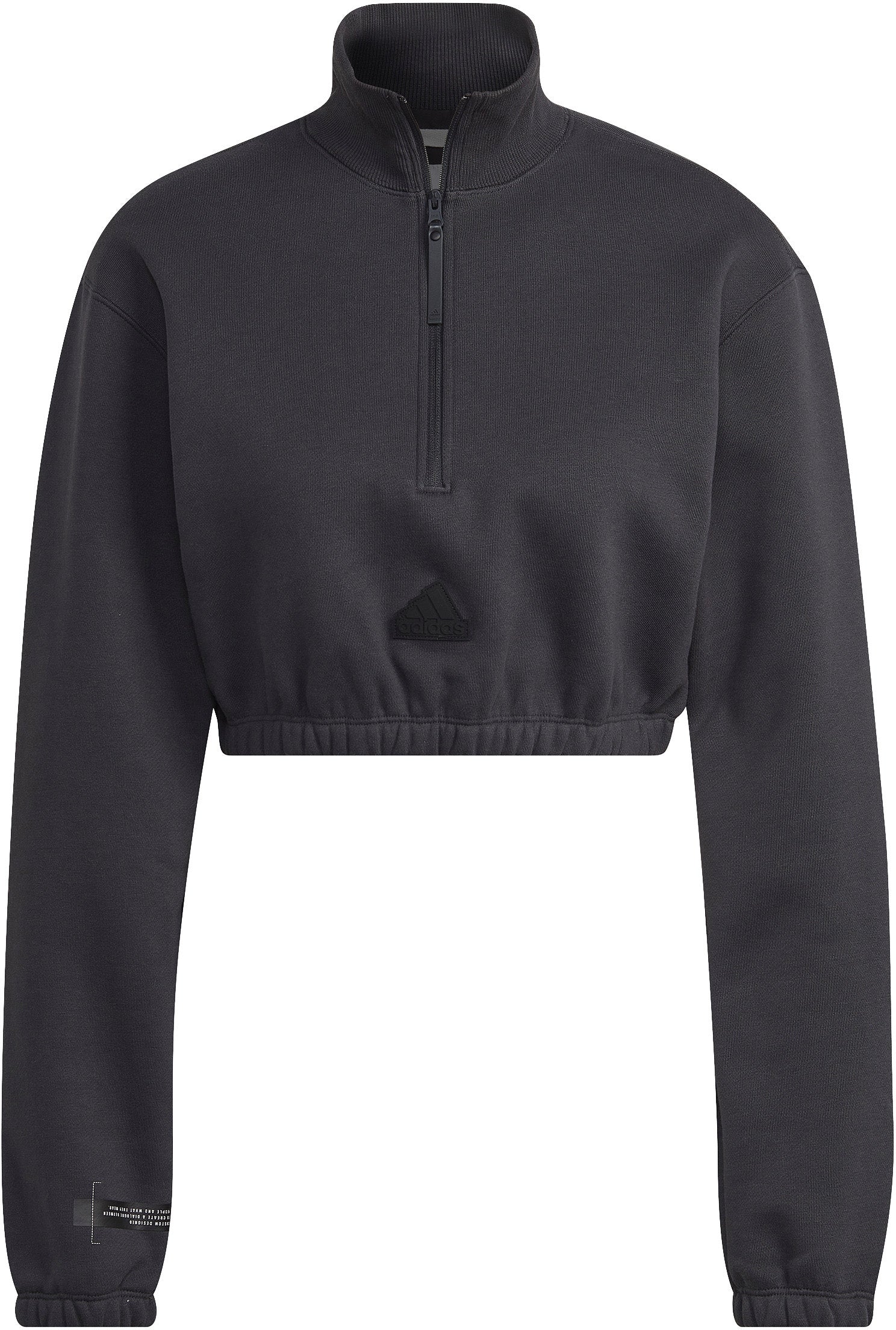 Cropped Half-Zip sweatshirt