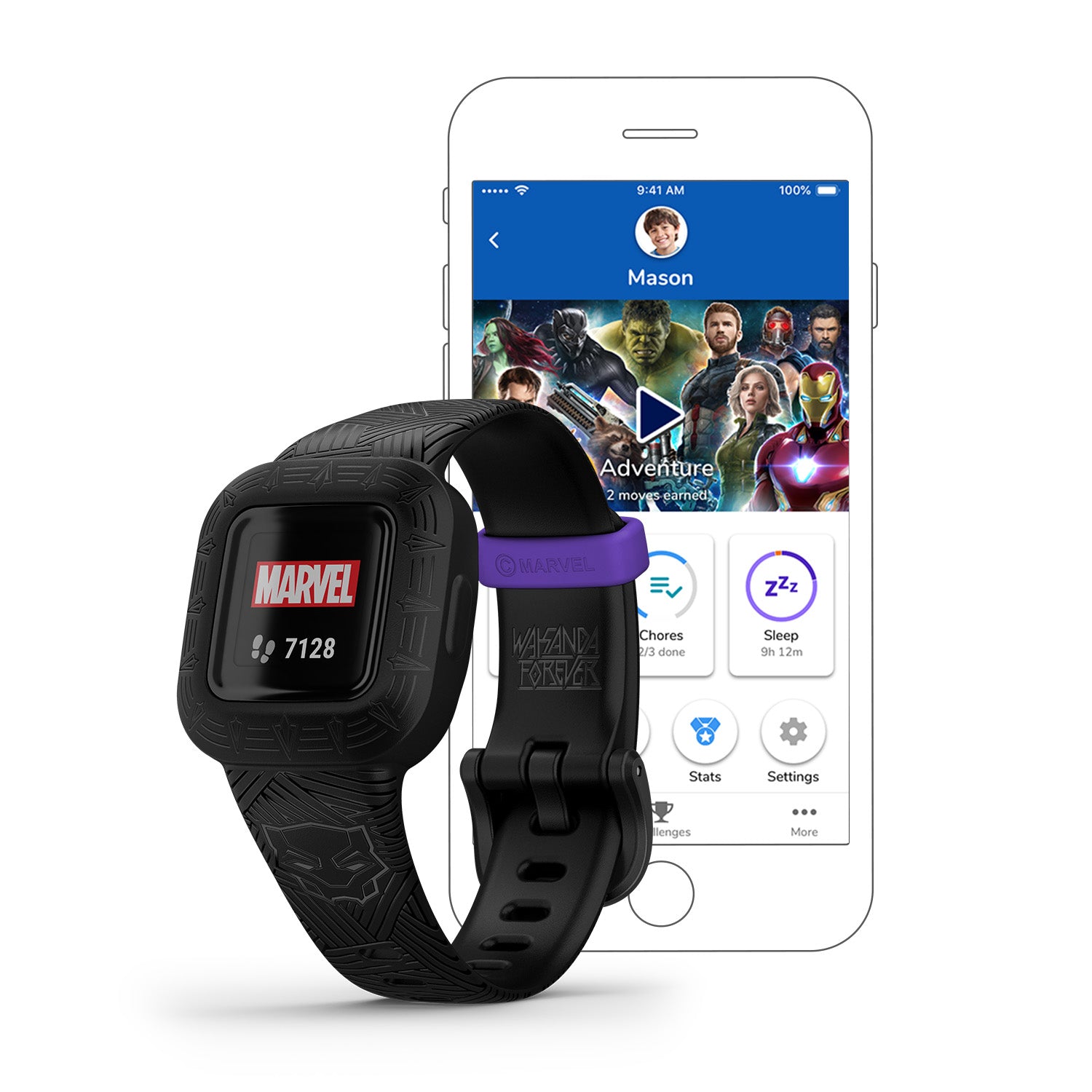 Vivofit Jr. 3, Marvel, Black Panther