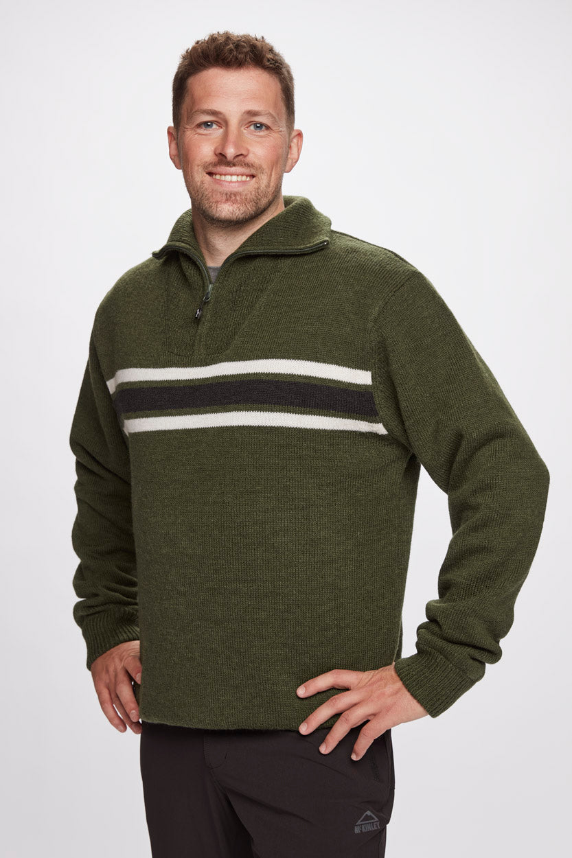 Icon Stripe Wind Knit striktrøje