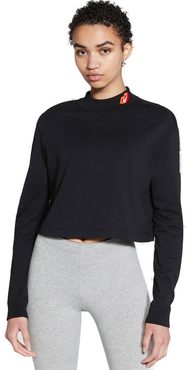 Sportswear Mock langærmet T-shirt