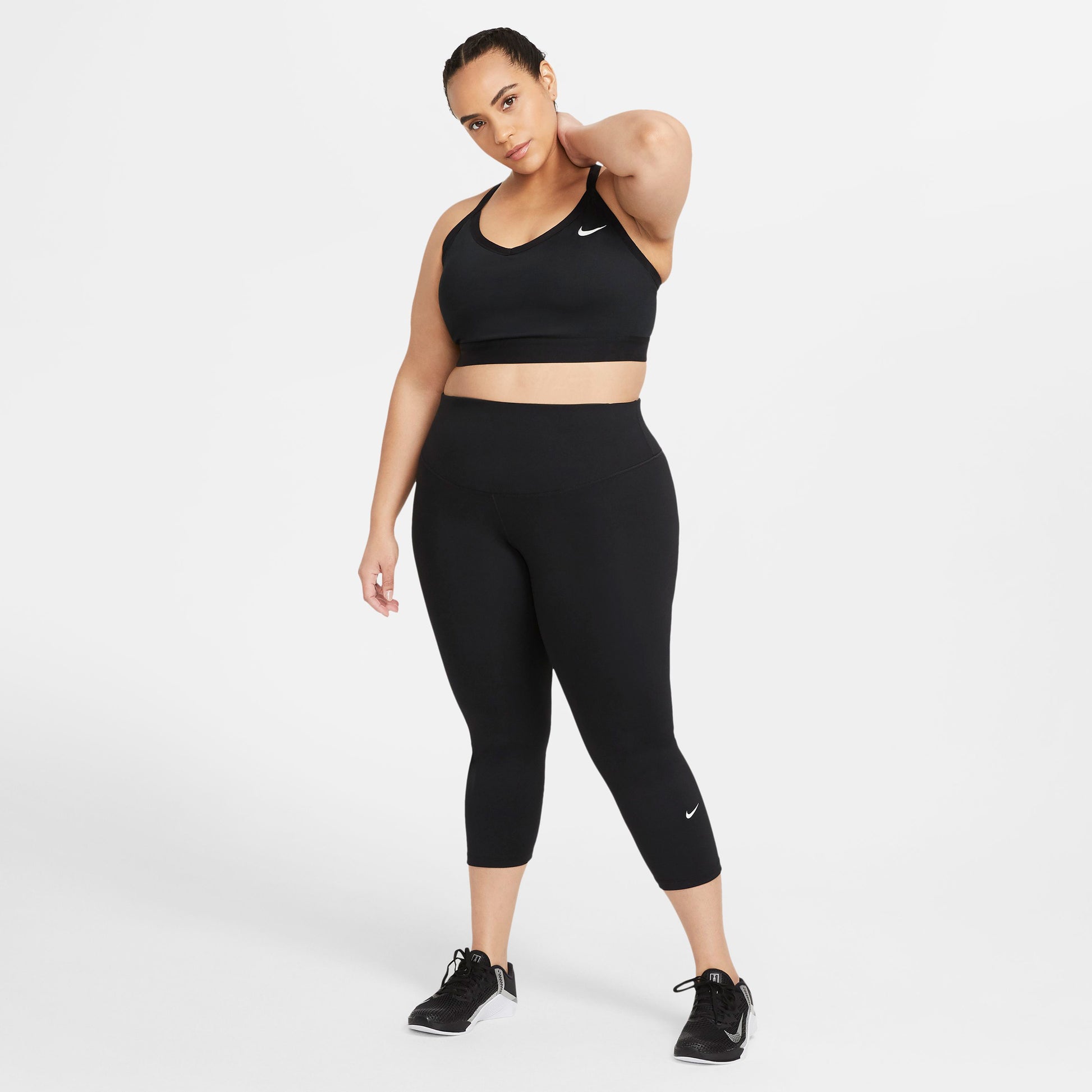 One mid-rise Crop leggings (Plus Size)