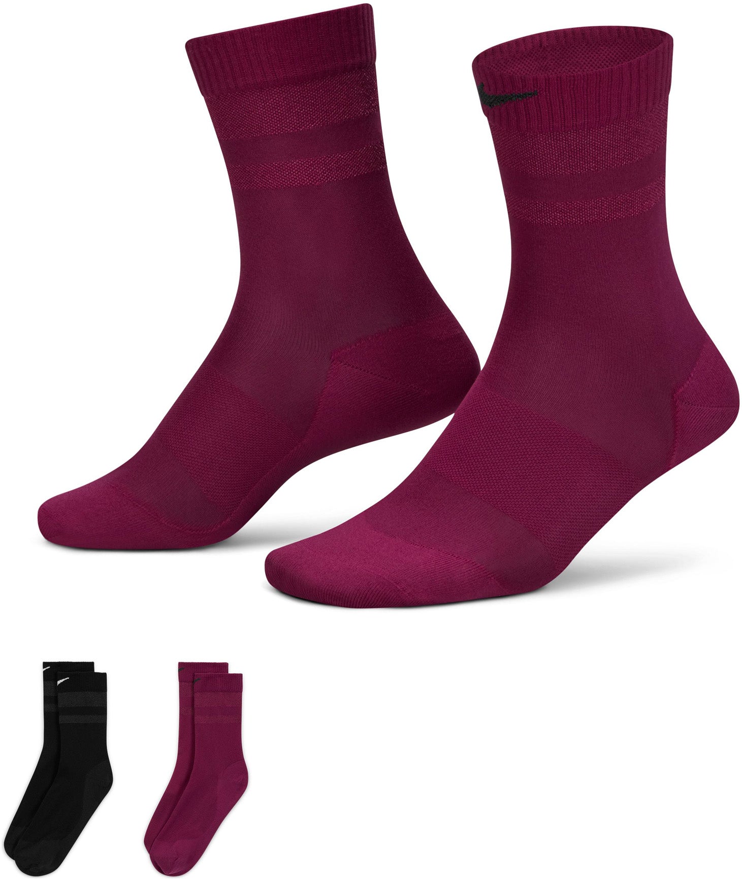 Air Sheer træningsstrømper, 2 par