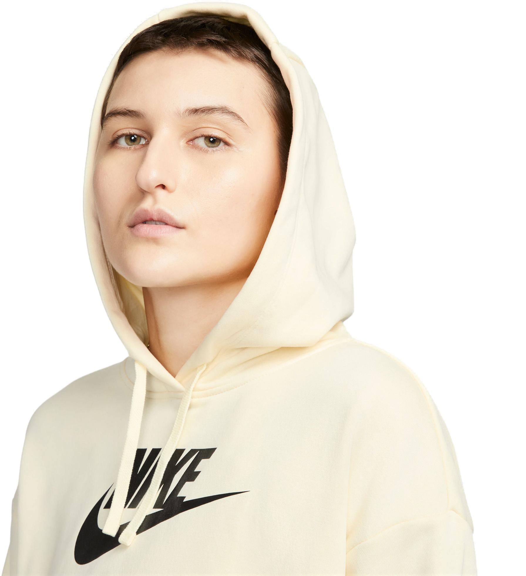 Sportswear Club Fleece Oversized Crop Graphic hættetrøje
