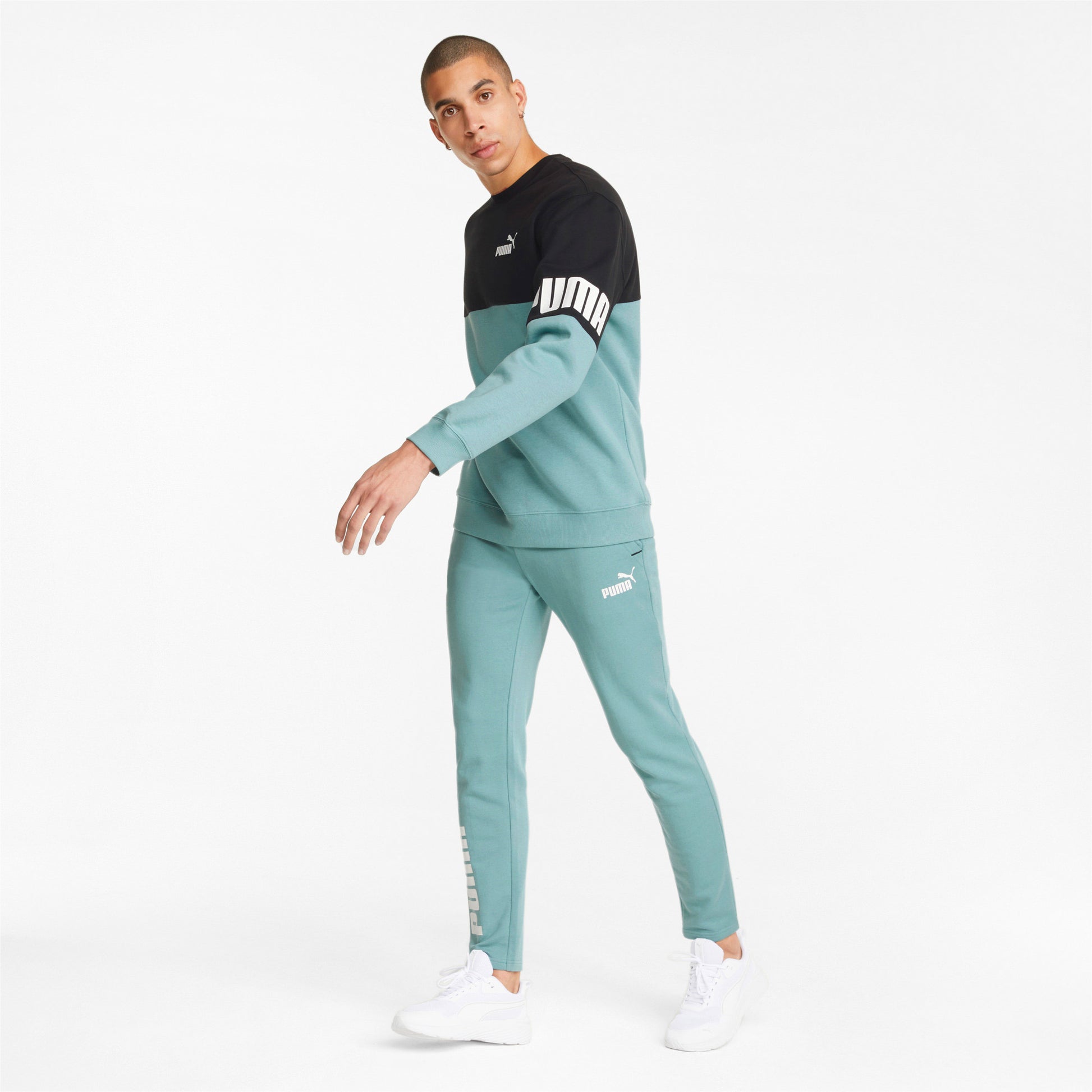 Power Colour-Blocked Crew Neck sweatshirt