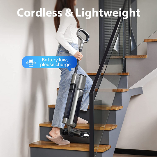 EasyClean Smart Cordless Vacuum & Mop - Støvsuger og Moppe i Én | Ledningsfri Vådstøvsuger - EasyClean