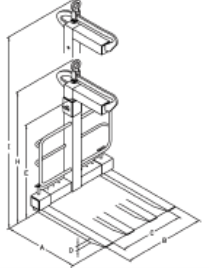 Ladda bild i galleriet, BSV PG120/1,75 Pallgaffel Bygel, Justerbara Rörgafflar, Teleskopisk 40x100x970 mm WLL 1750/2000kg
