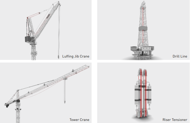 Ladda bild i galleriet, Diepa X5 Kranvajer Ømm 4-14 / 15-43 / 44-65 / 66-100 EWL: Valfri längd
