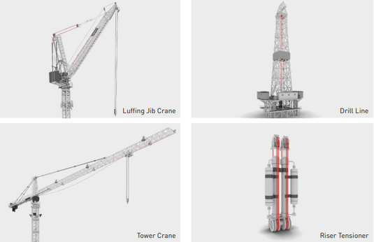 Diepa X6 Kranvajer Ømm 10-14 / 15-43 / 44-60 EWL: Valfri längd