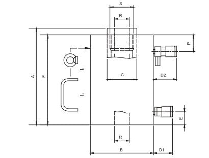 Holmatro HHJ 110 S Hydraulisk Domkraft ihålig cylinder WLL 110T Cylinder slaglängd: 75mm
