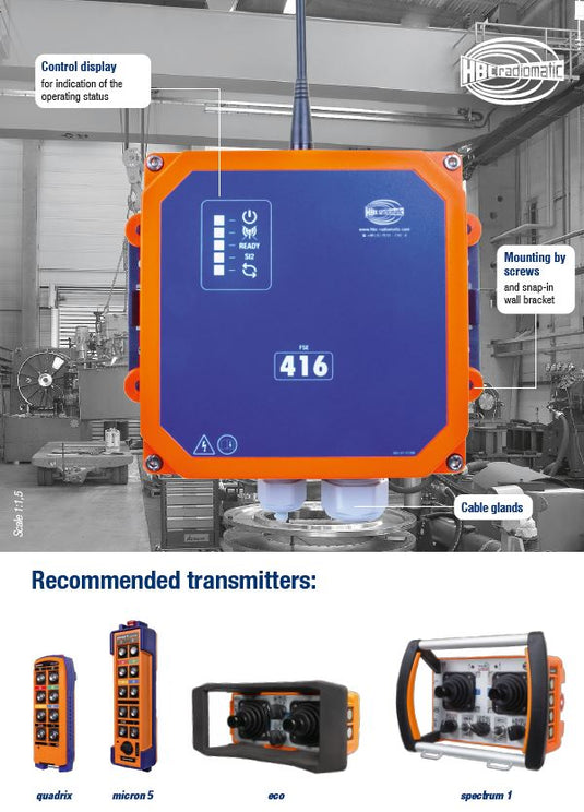 IRC Radiosystem Travers Qadrix GII FSE 416 max 3 rörelser i 2-steg inkl signal