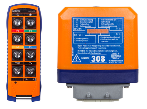 IRC Radiosystem Quadrix FSE 308 för 2-rörelser i 2-steg inkl signal & lampa