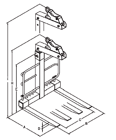 Ladda bild i galleriet, BSV PG100/2 Pallgaffel Bygel, Självbalanserande,Justerbara Rörgafflar,  40x100x970 mm WLL 2000kg
