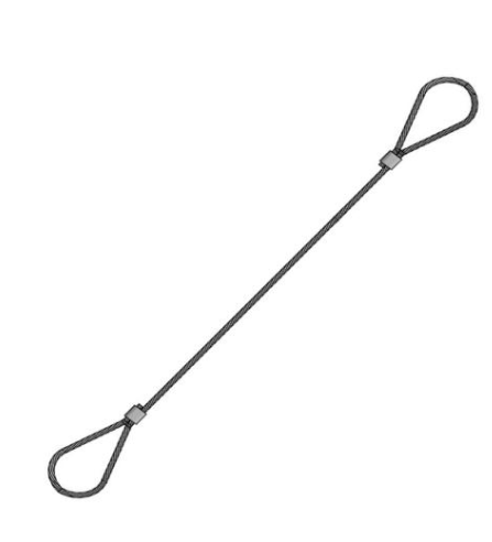 De Ruiter Stållinestropp 2 öglor RHOL - 30mm WLL 10,6T