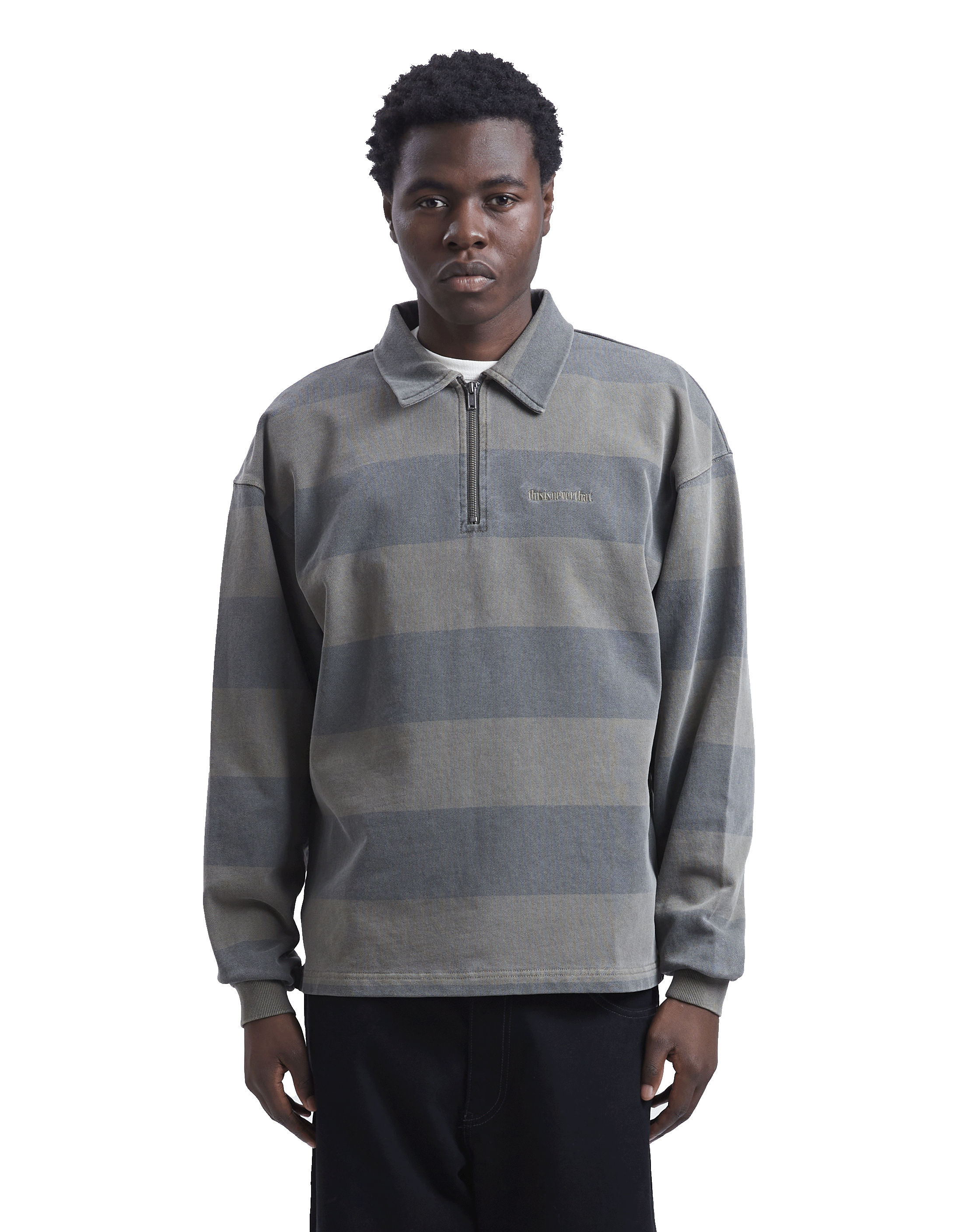 Half Zip Polo Sweatshirt