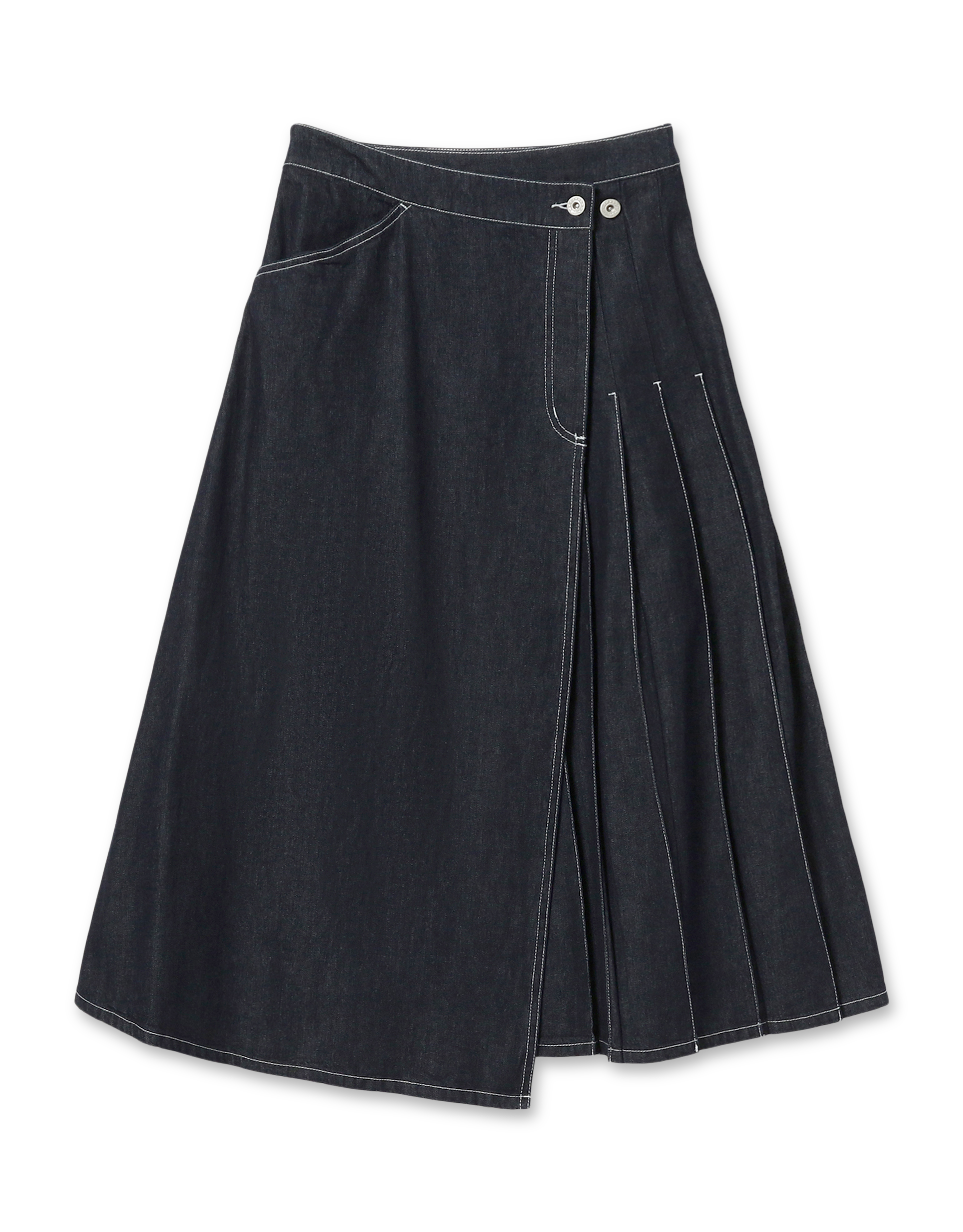 Wraped Pleated Skirt