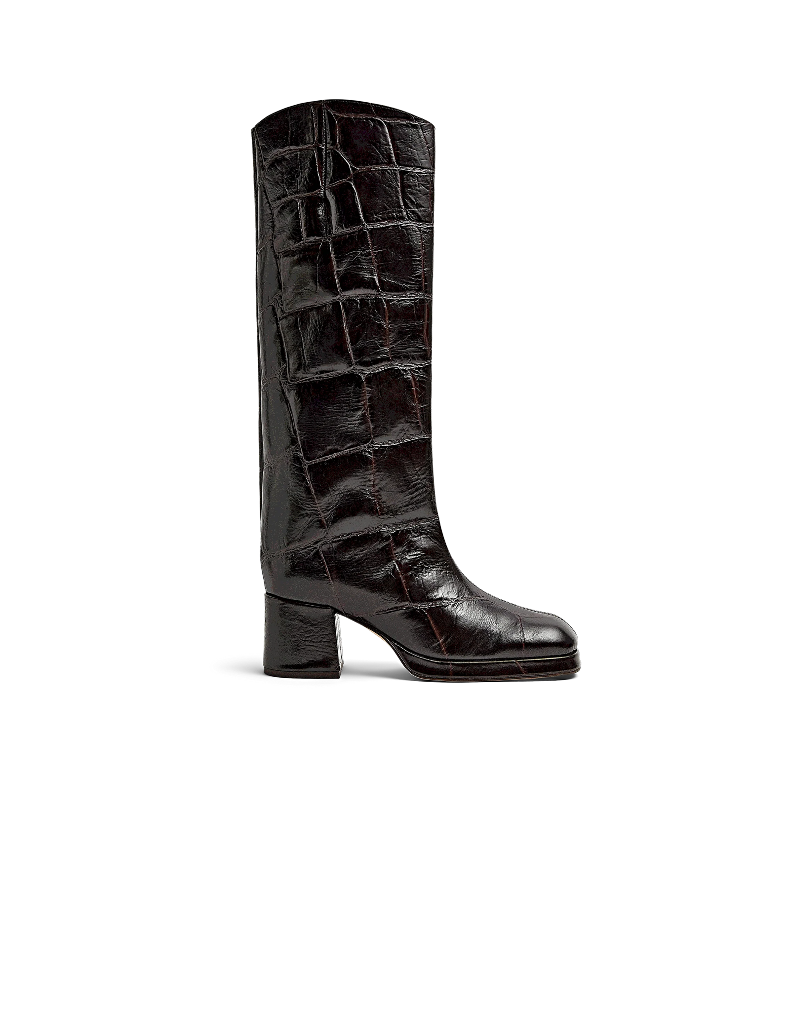 Tundra Maxi Croco Tall Boots