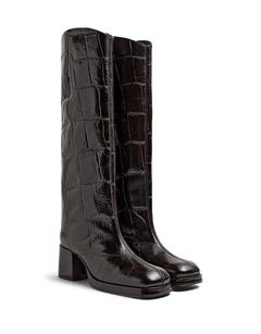 Tundra Maxi Croco Tall Boots
