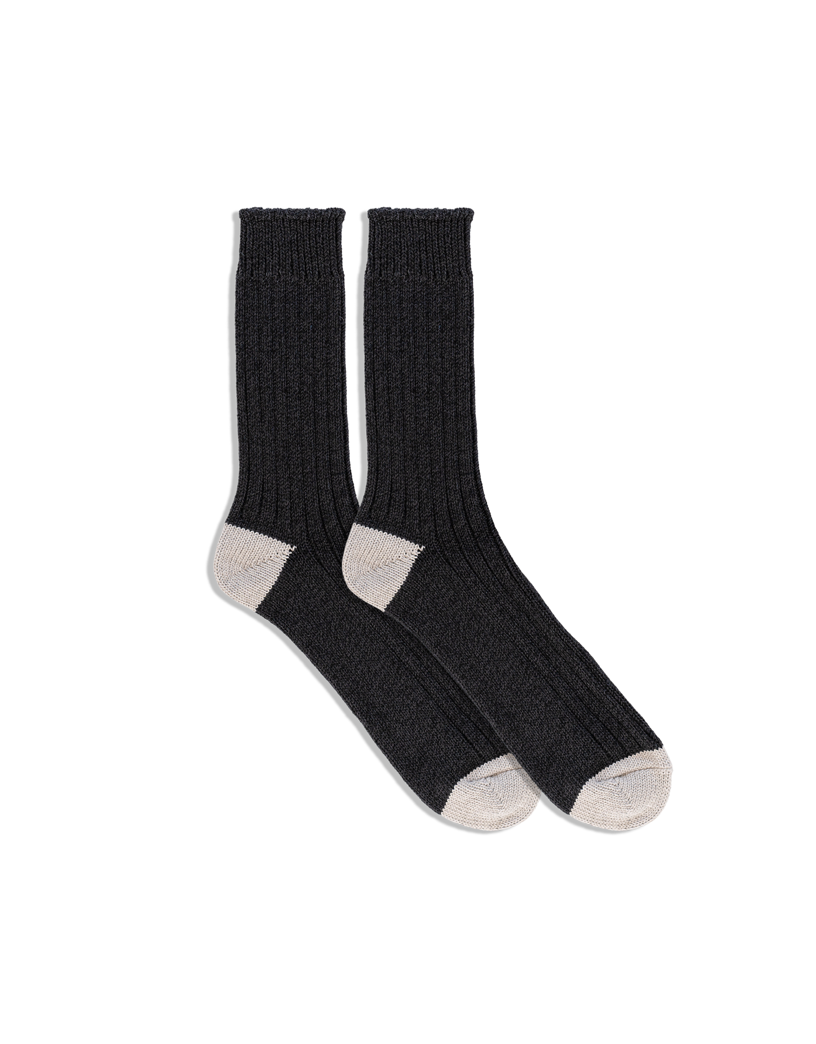 Luxurious Recycled Cotton Ribbed Socks