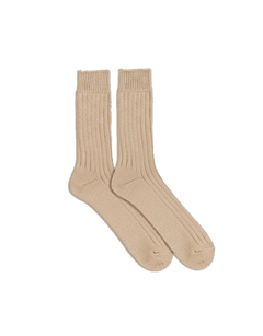 Silk Cotton Ribbed Socks