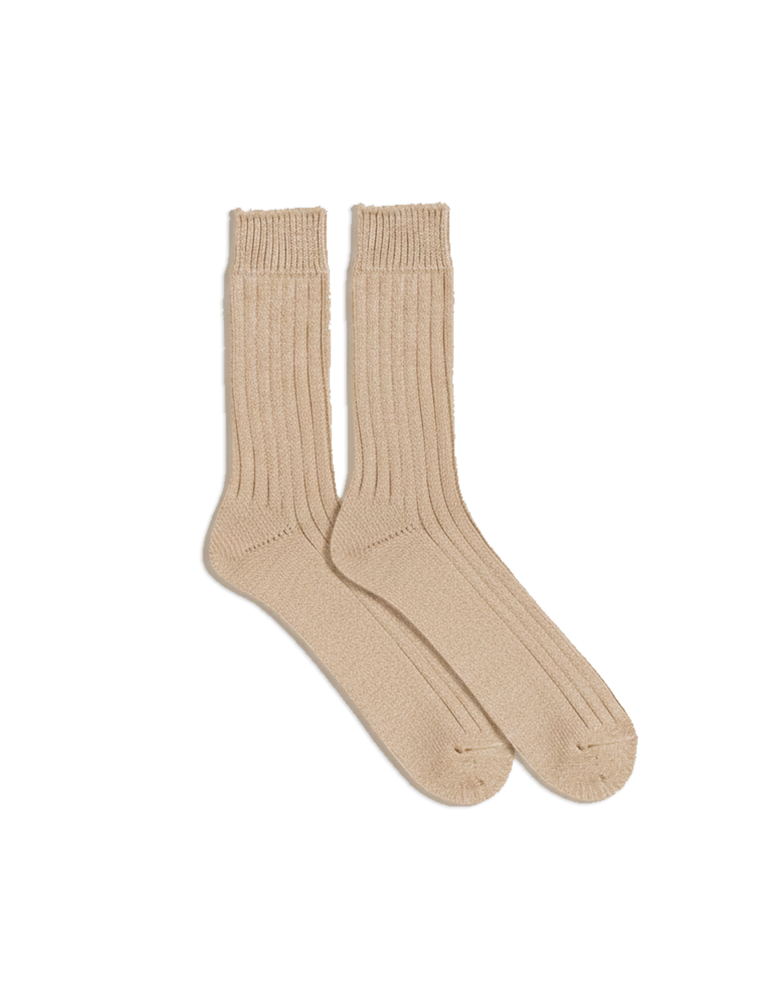 Silk Cotton Ribbed Socks