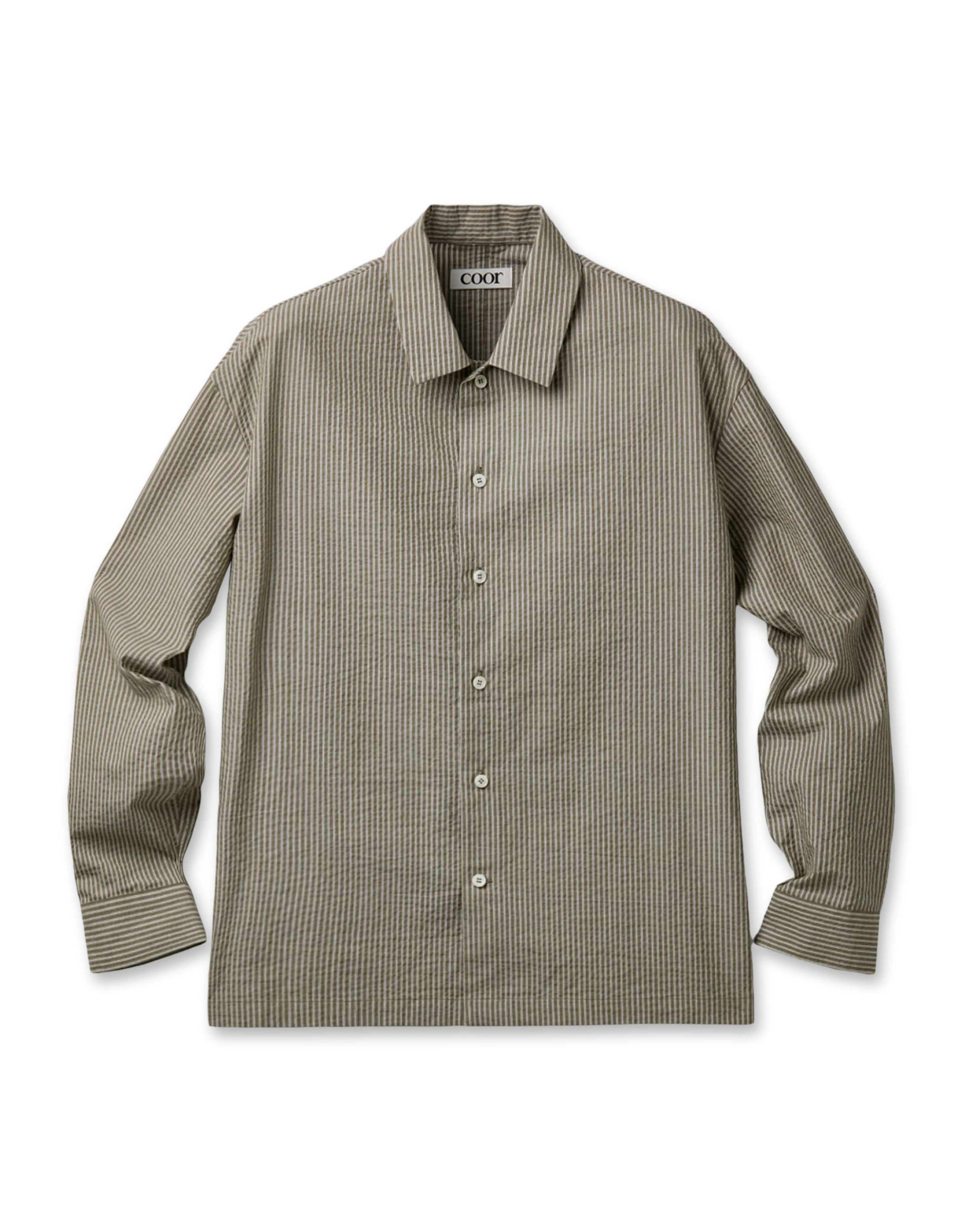 Stripe Cotton Lounge Shirt