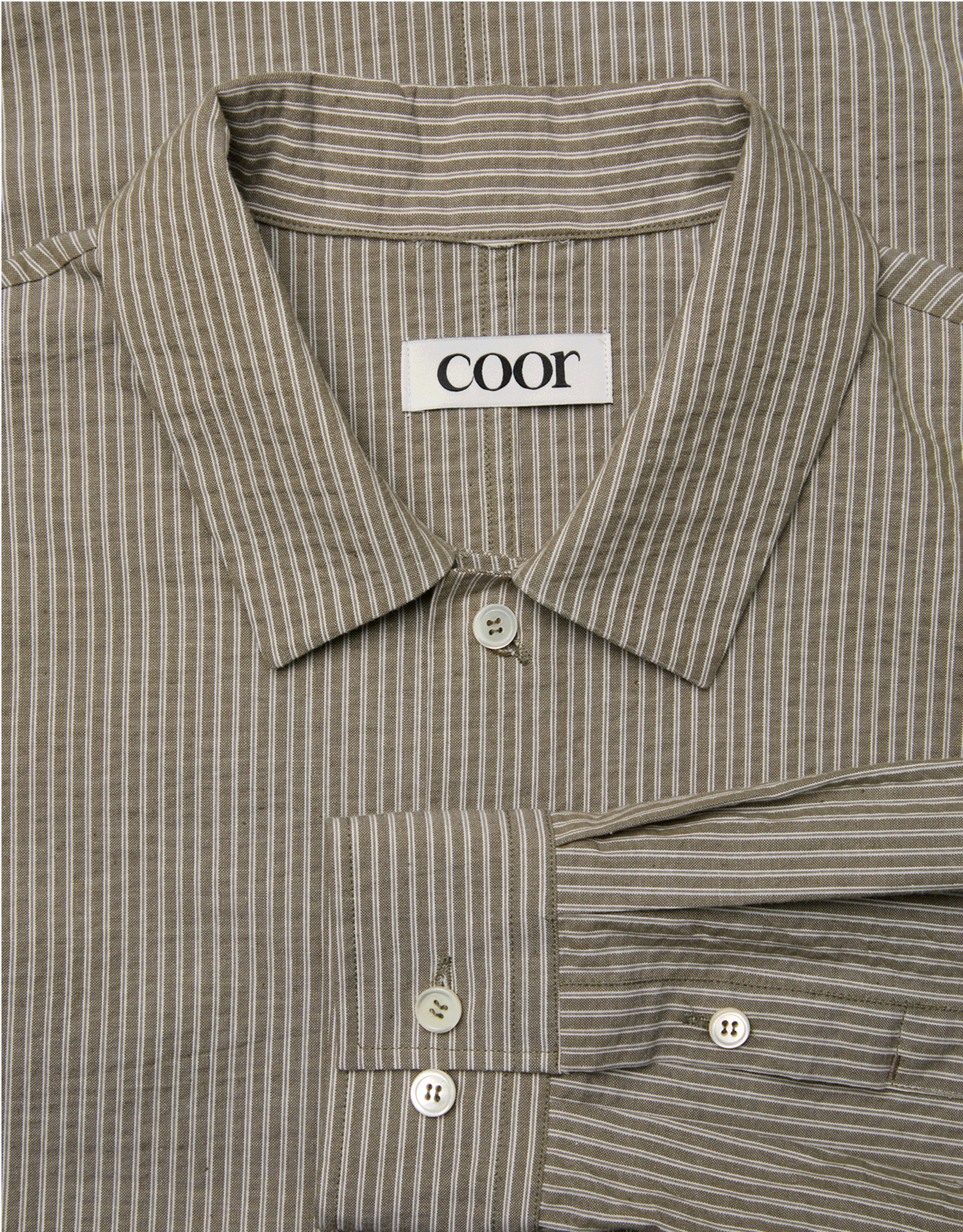Stripe Cotton Lounge Shirt