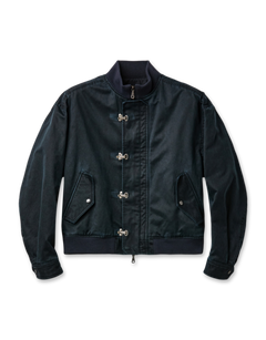 Washed Deck Hook Lip Bomber Jacket