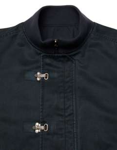 Washed Deck Hook Lip Bomber Jacket