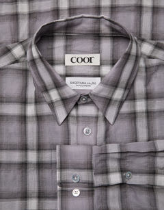 Seersucker Ombre Checkered Shirt