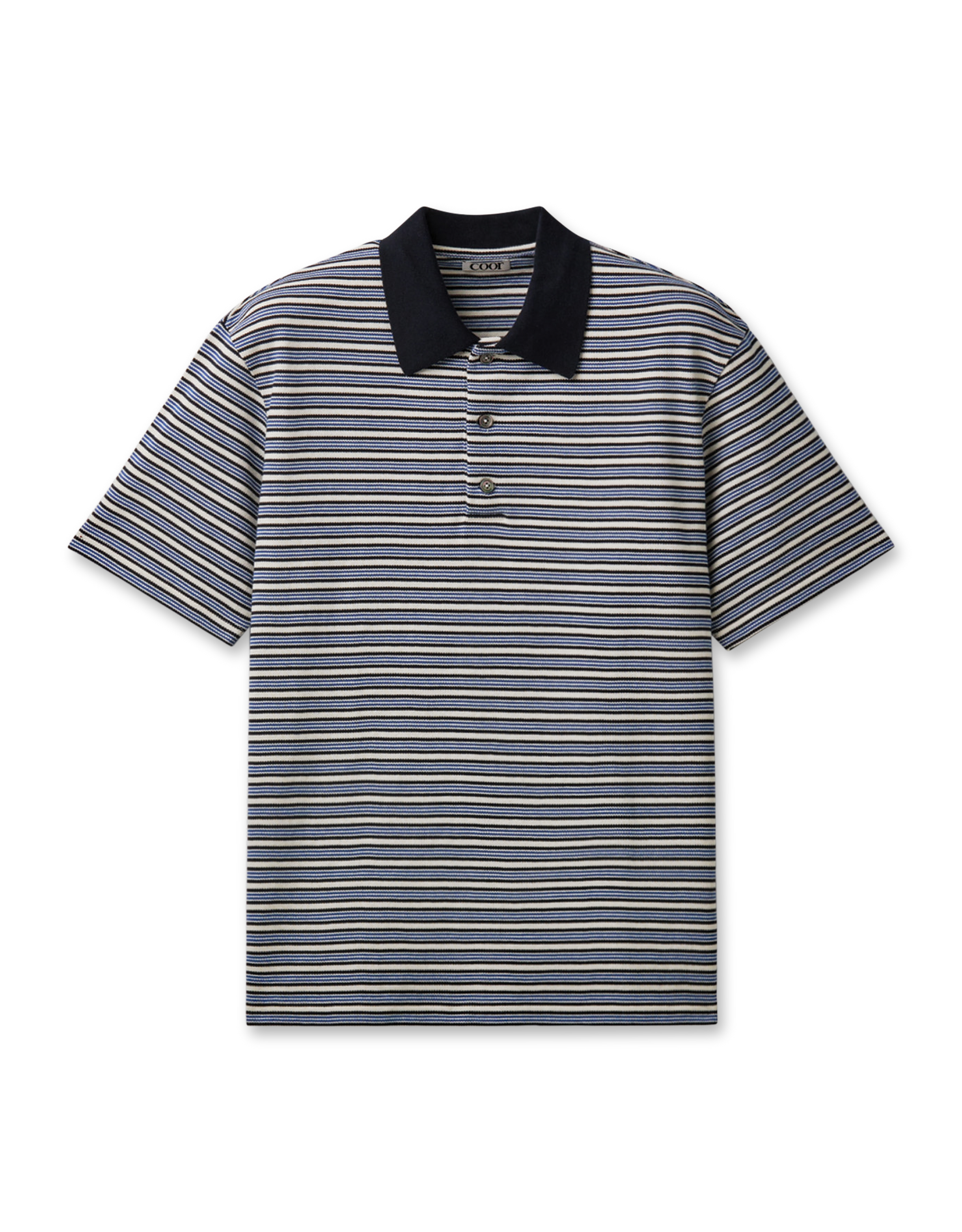 Multi-Pin Stripe Polo Shirt