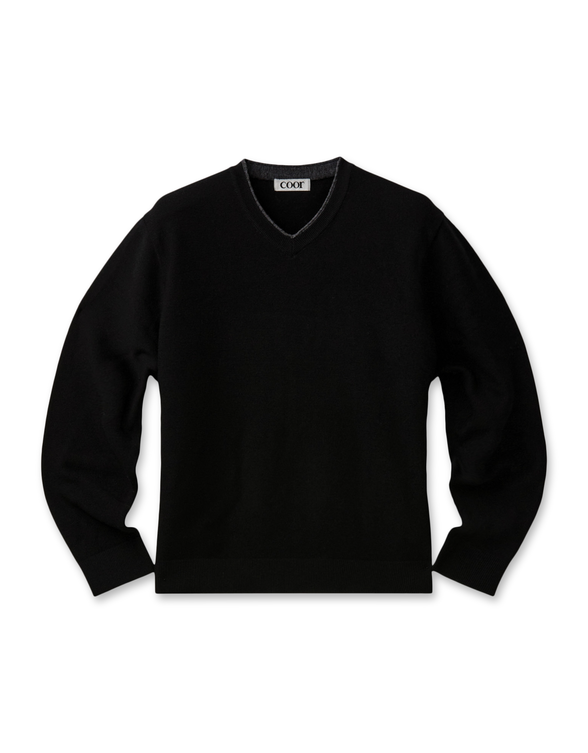 V-Neck Merino Wool Layered Sweater