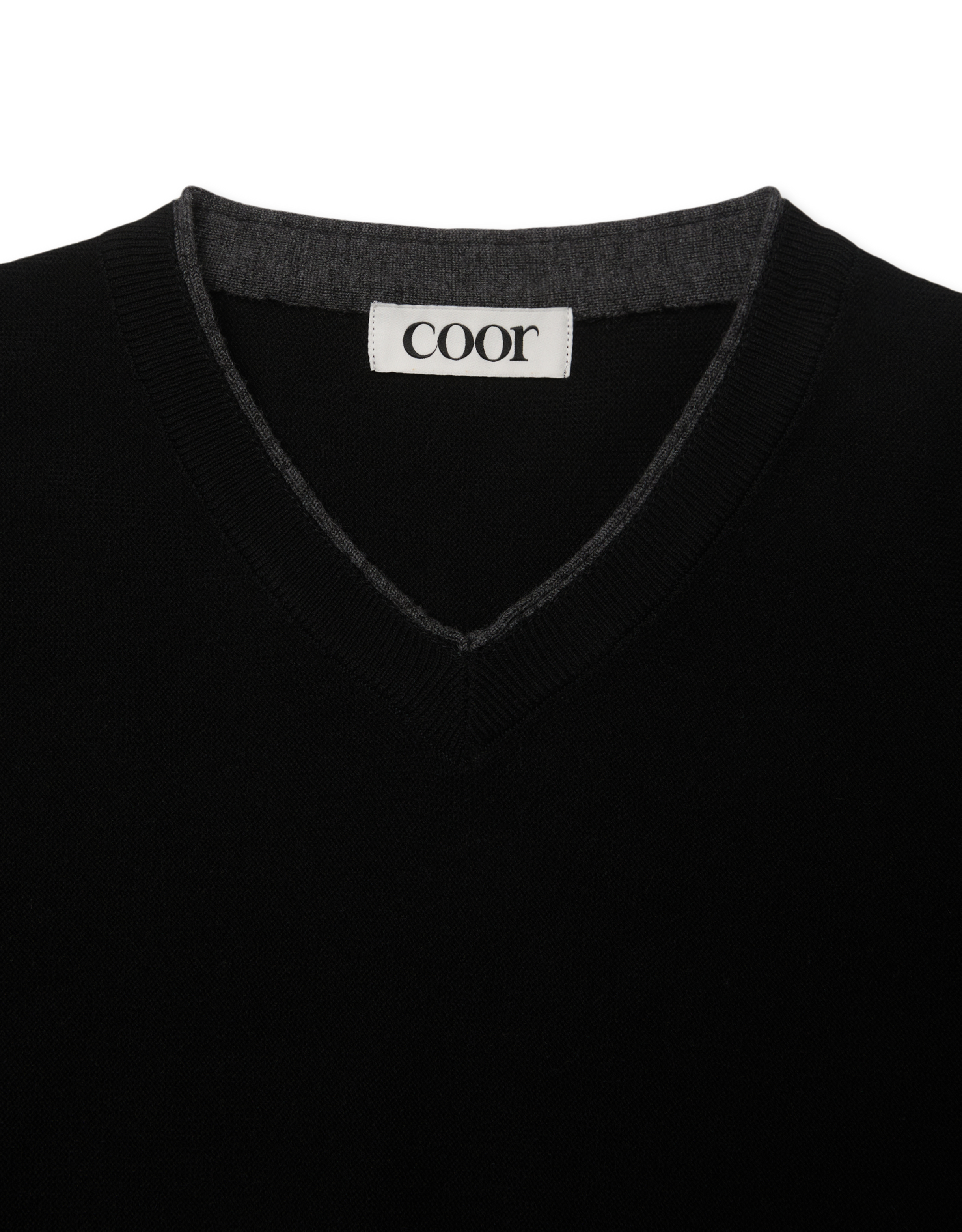 V-Neck Merino Wool Layered Sweater