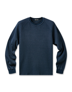 Garment Dying Waffle Raglan Long Sleeve T-Shirt