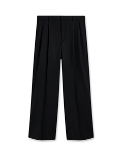 Wide Pleated Trouser Tropical Wool