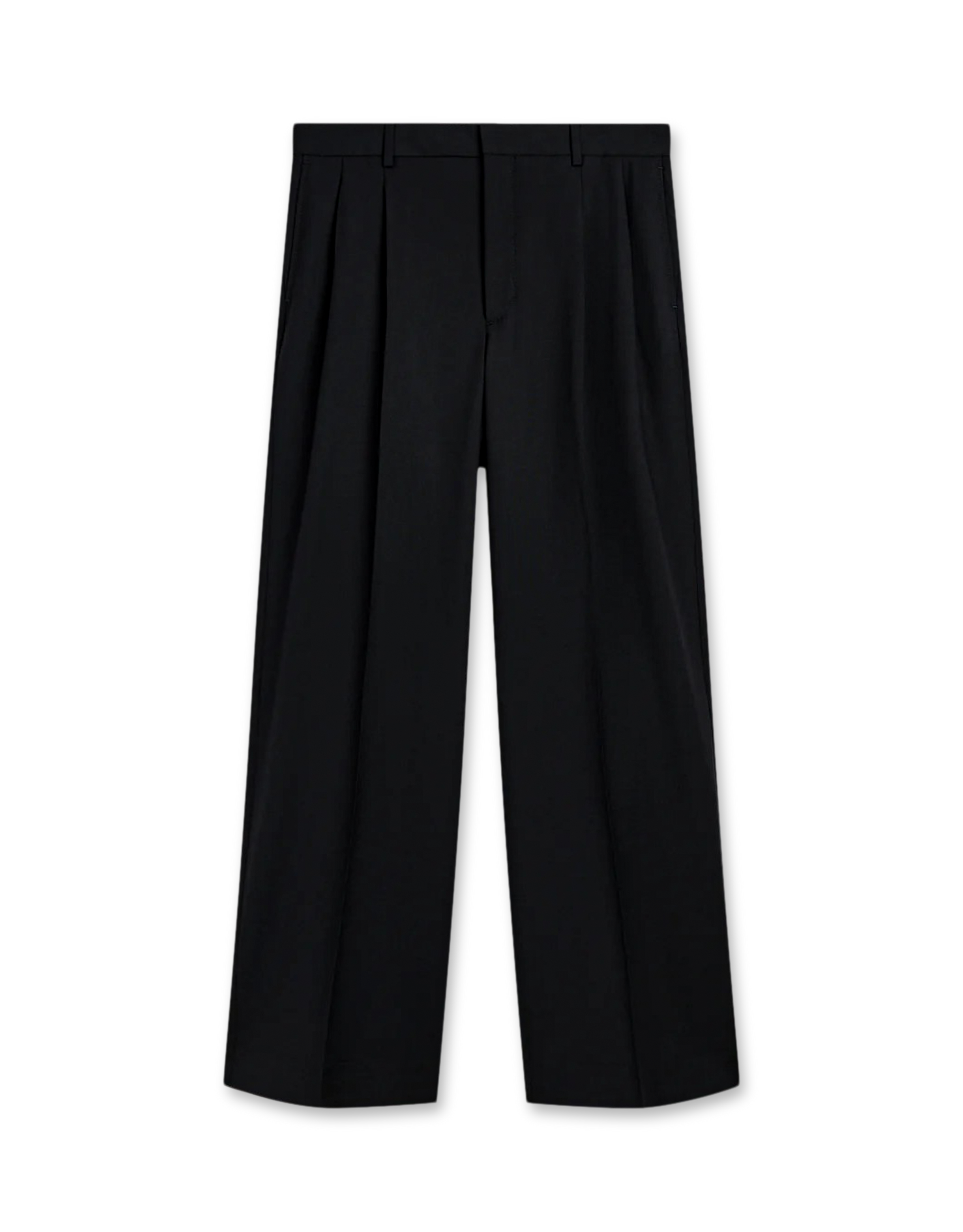 Wide Pleated Trouser Tropical Wool