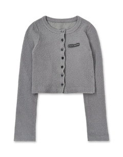 Jacquard Wrinkle Button Cardigan