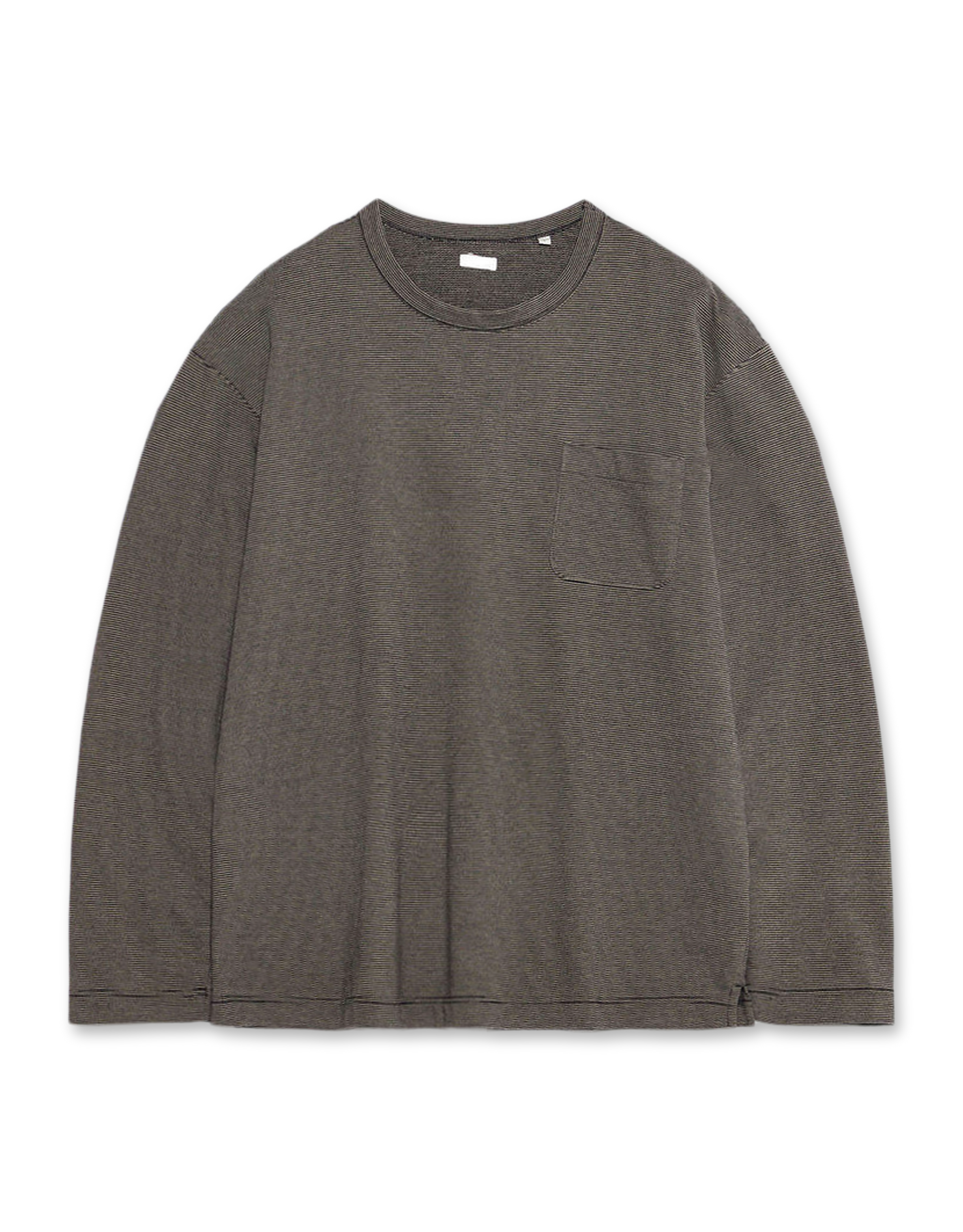 Micro Stripe Pocket L/S Tee