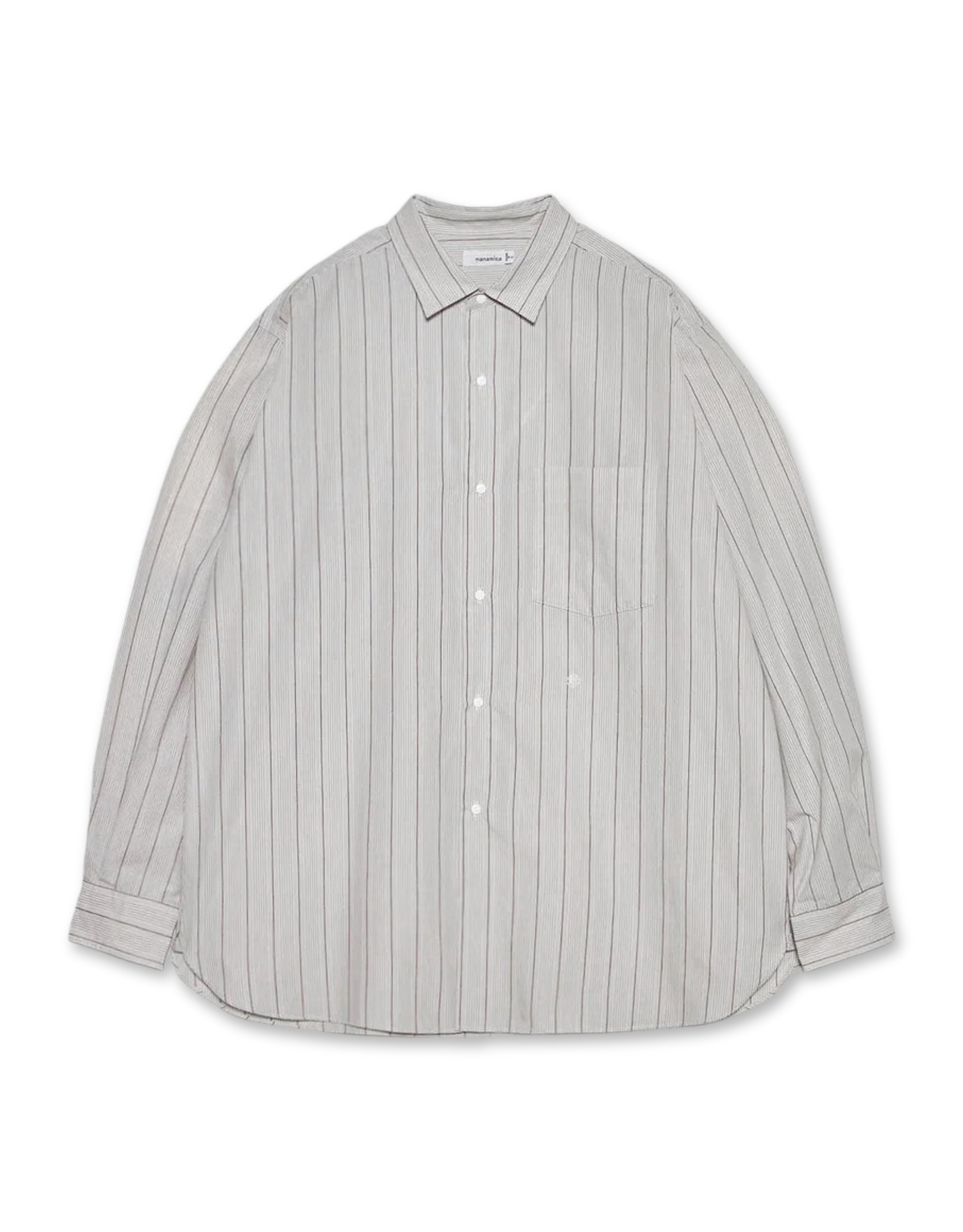 Regular Collar Stripe Wind Shirt