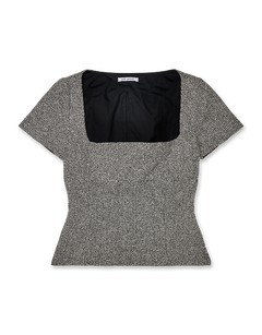 Bouclé Wool Corset Top