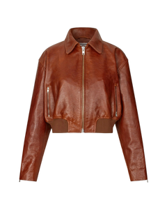 Marilyn Leather Bomber