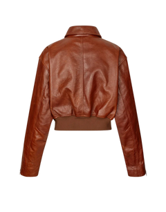 Marilyn Leather Bomber