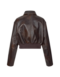 Marilyn Leather Bomber