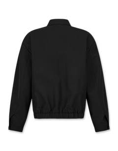 Wool Stripe Zip-Up Jumper