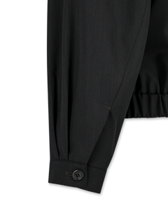 Wool Stripe Zip-Up Jumper