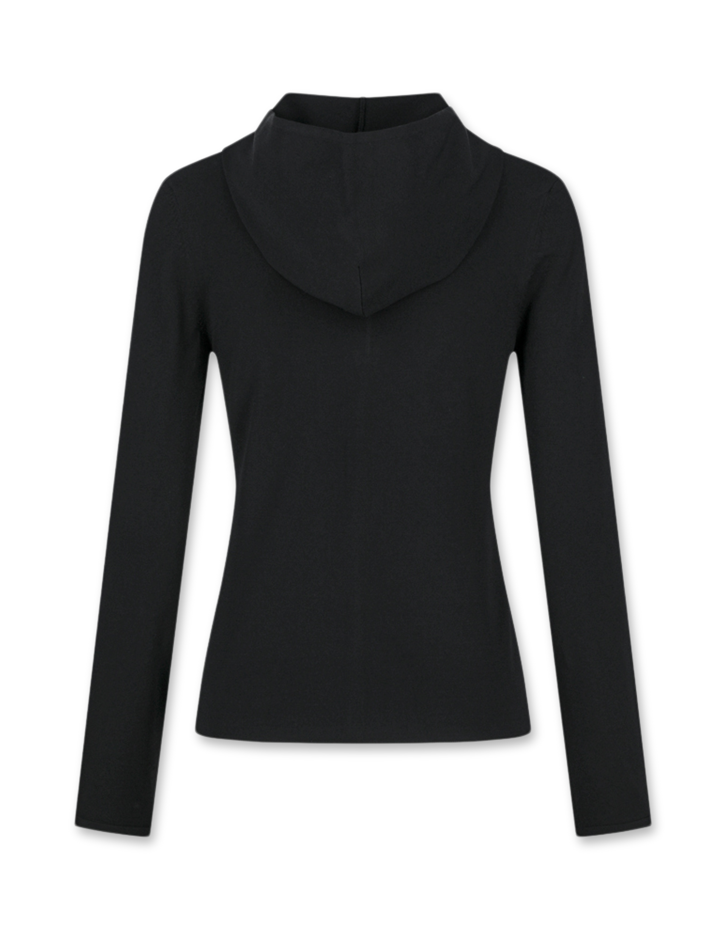 Half Zip-Up Knit Hoodie