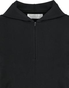 Half Zip-Up Knit Hoodie